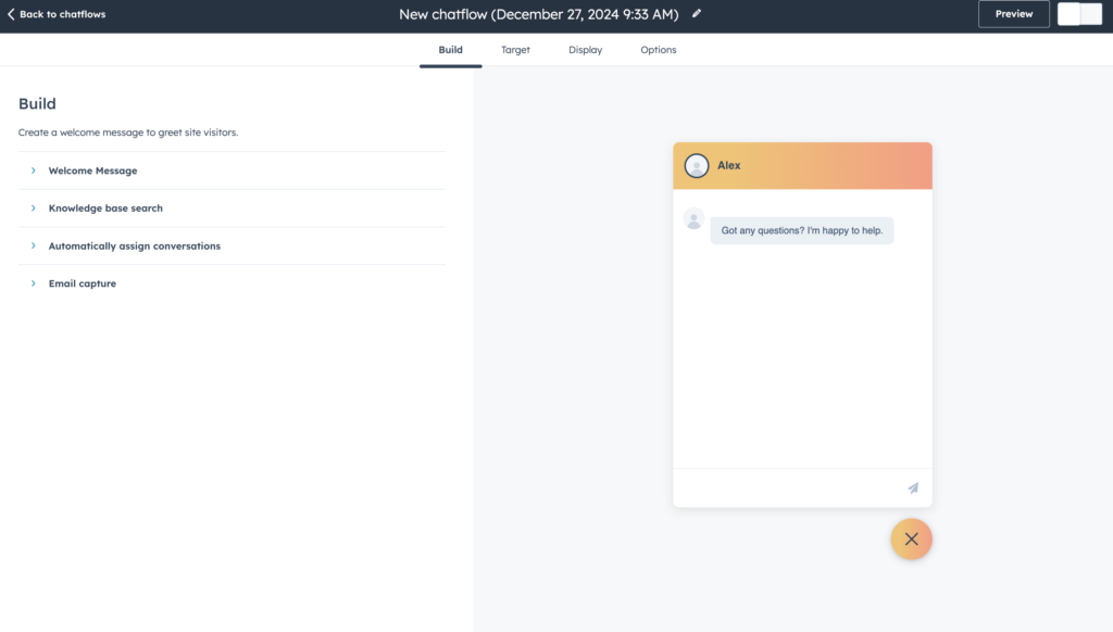 chatbot con Hubspot